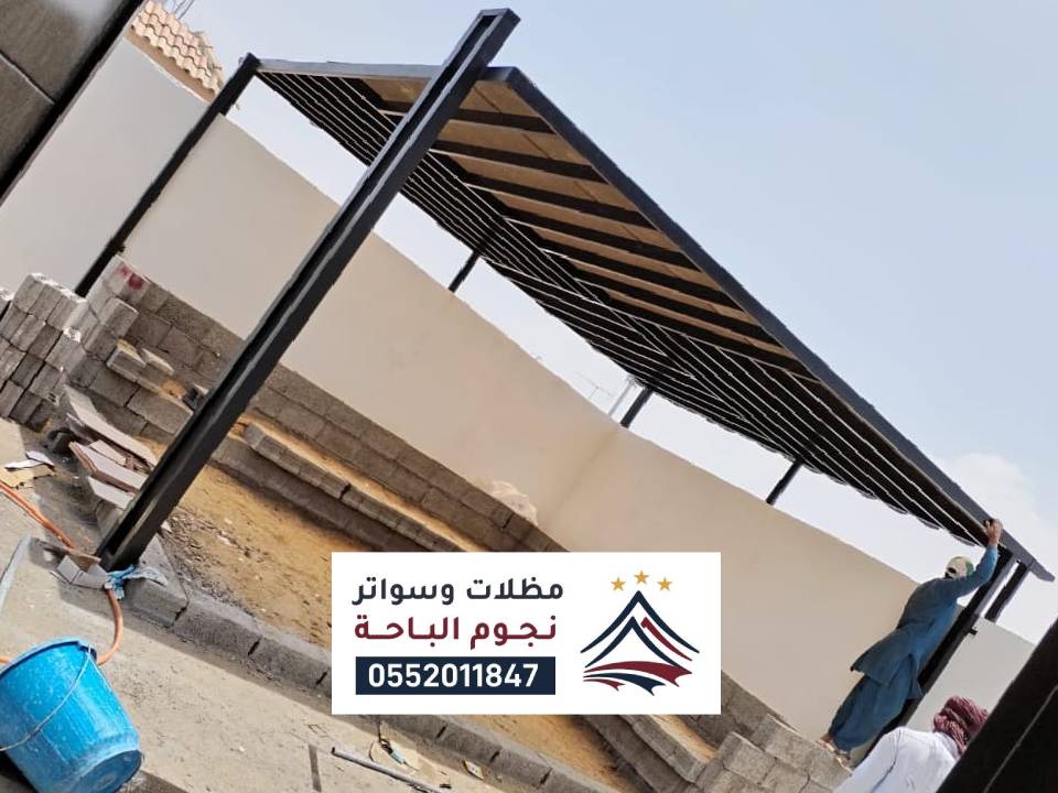 تركيب مظلات جلسات خشب سبت العلايا